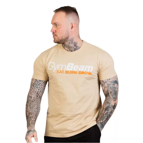 GymBeam Grow férfi póló - Sand