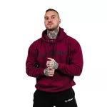 GymBeam Pro Hoodie pulóver - Burgundy