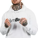 GymBeam Pro Hoodie pulóver - Fehér