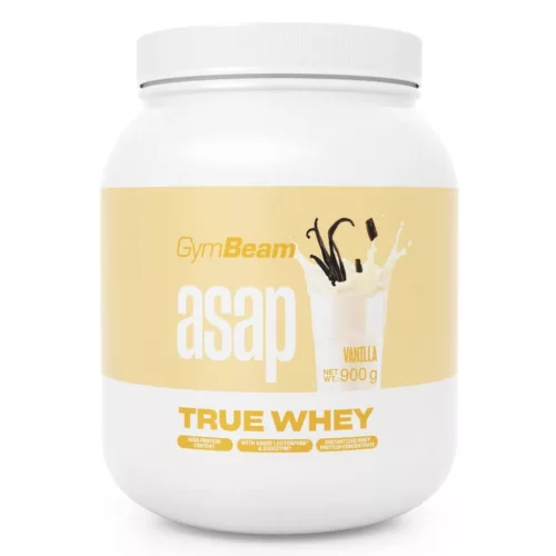 GymBeam ASAP True Whey fehérje por - 900 g vanília