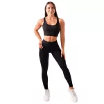 GymBeam Mesh Panel női nadrág - fekete