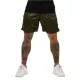 GymBeam Vertical férfi rövidnadrág - military zöld
