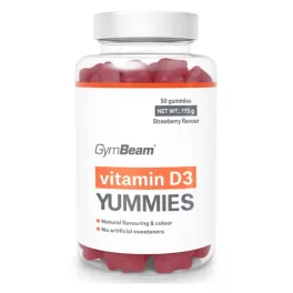 GymBeam D3-vitamin Yummies - 50 db kapszula eper