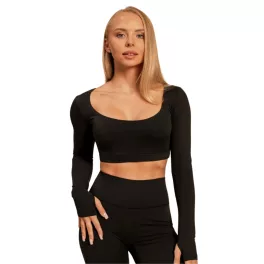 GymBeam Sense női sportfelső - fekete