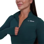 GymBeam Ignite női sportfelső - sötét zöld