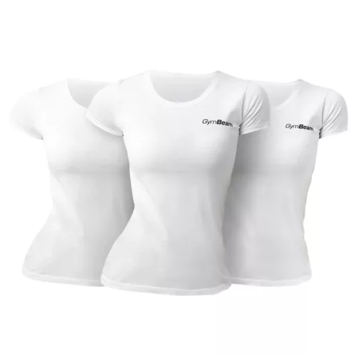 GymBeam Basic Női póló - 3Pack fekete
