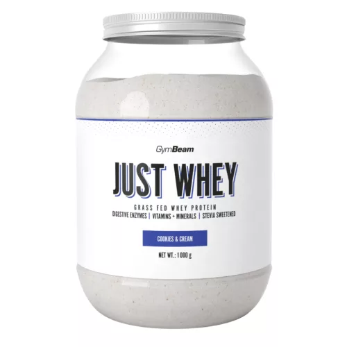 GymBeam Just Whey Grass-fed Protein - 1000 g cookie & cream