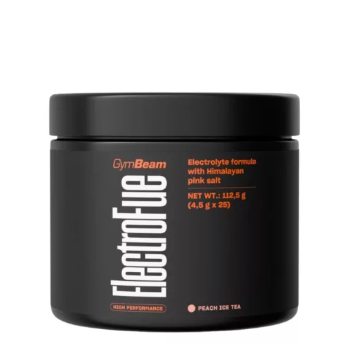 GymBeam ElectroFue Packs sportital por - 112,5 g Öszibarackos jegestea