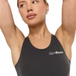 GymBeam BEAT női sport top - charcoal