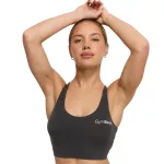 GymBeam BEAT női sport top - charcoal