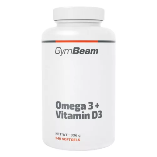 GymBeam Omega 3 + D3-vitamin - 240 db kapszula