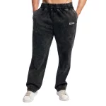 GymBeam Aura Washed melegitőnadrág - fekete