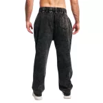 GymBeam Aura Washed melegitőnadrág - fekete