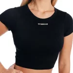 GymBeam Aura Női cropped póló - fekete