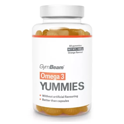GymBeam Omega 3 Yummies - 60 db kapszula narancs