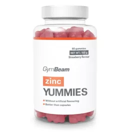 GymBeam Cink Yummies - 60 db kapszula eper