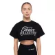 GymBeam Thrive női cropped póló - fekete