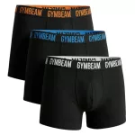 GymBeam FIT 3Pack férfi boxer - fekete