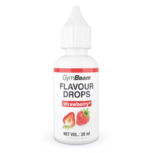 GymBeam Flavour Drops ízesító cseppek - 30 ml eper