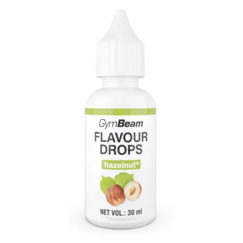 GymBeam Flavour Drops ízesító cseppek - 30 ml mogyoró