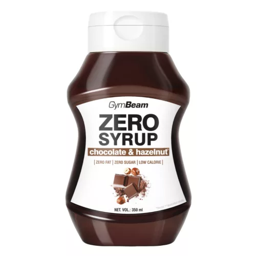 GymBeam Zero Syrup - 350 ml csokoládé-mogyoró