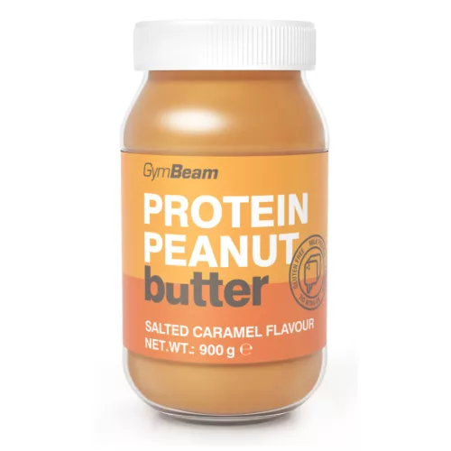 GymBeam Fehérjés mogyoróvaj - 900 g sós karamell