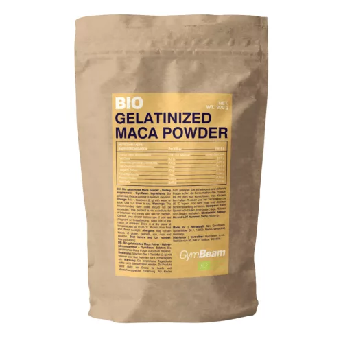 GymBeam BIO Zselatinizált maca por - 200 g 