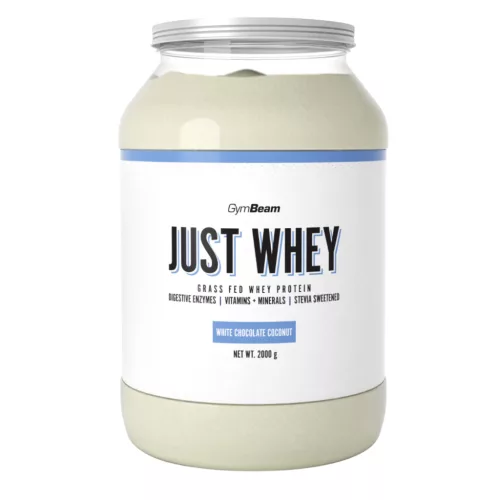 GymBeam Just Whey Grass-fed Protein - 2000 g fehércsokoladé - kókusz