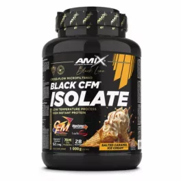   Amix Nutrition Black CFM Isolate Tejsavófehérje izolátum 1000 g - Sós karamell fagyi