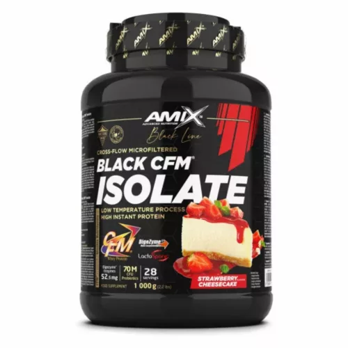 Amix Nutrition Black CFM Isolate Tejsavófehérje izolátum 1000 g - Epres sajttorta