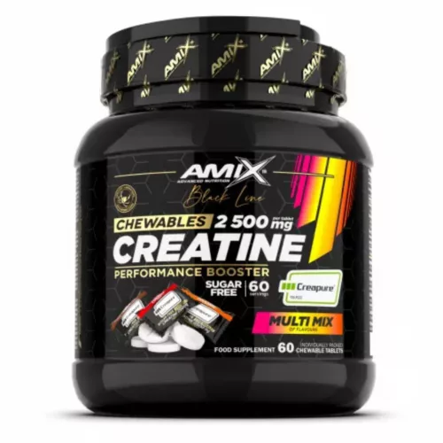 Amix Nutrition Black Line Creatine Creapure 2500 mg Chewable Tabs Zero Sugar - 60 tabletta