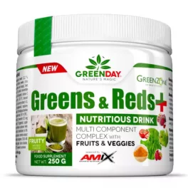   Amix Nutrition GreenDay Greens & Reds + Fruity 250g - Superfood - Zöldségpor