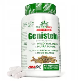   Amix Nutrition GreenDay ProVEGAN Genistein Forte 60 Vcaps BOX - Menopauza ellen