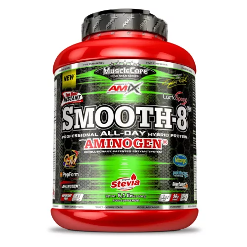 Amix Nutrition Smooth-8 Hybrid Fehérje 2300g - Banán karamell (Banoffee)