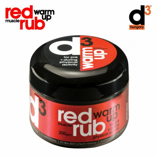 D3 RED RUB - bemelegítő krém 200g