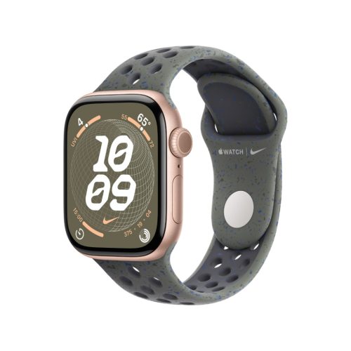 Apple Watch Series 10 GPS 42 mm rozéarany alumínium tok khaki szilikon nike sportszíj