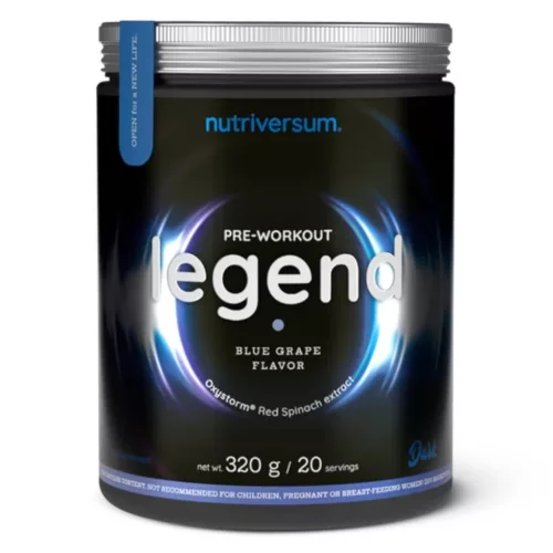 Nutriversum Legend edzés előtti italpor - 320 g kékszőlő