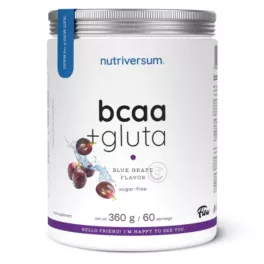 Nutriversum BCAA + GLUTA Sugar Free 360 g Kékszőlő