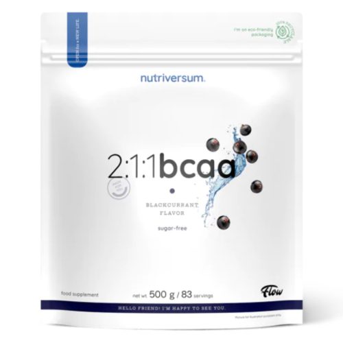 Nutriversum 2:1:1 BCAA Sugar Free 500 g cukormentes fekete ribizli