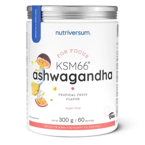 Nutriversum KSM-66 Ashwagandha for Focus - 300 g trópusi gyümölcs