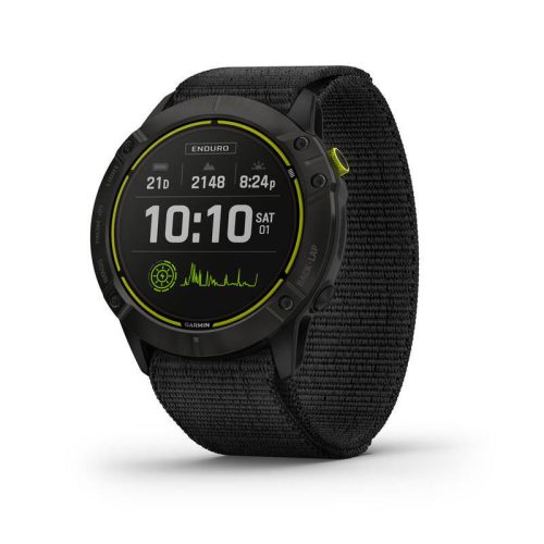 Enduro karbonszürke DLC Titán Ultrafit fonott nejlon szíjjal