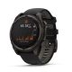 Garmin Fenix 8 okosóra 47mm SOLAR Sapphire, karbonszürke DLC titanium, fekete/sötétszürke szilikon szíjjal (ED XD)