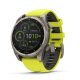 Garmin Fenix 8 okosóra 47mm SOLAR Sapphire, titanium, neonsárga/grafit szilikon szíjjal (ED XD)