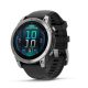 Garmin Fenix E okosóra 47mm acél, fekete szilikon szíjjal (ED)