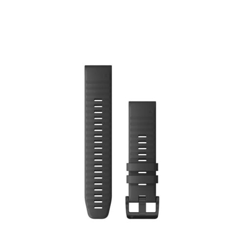 Garmin óraszíj 22 mm palaszürke szilikon, fekete csat (QuickFit)