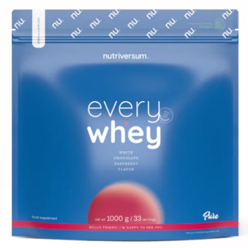 Nutriversum Every whey protein por - fehércsokoládé - málna 1000 g