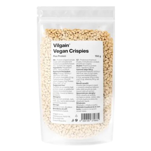 Vilgain Vegan Protein Crispies ropogós fehérje golyók - 150 g ízesítetlen