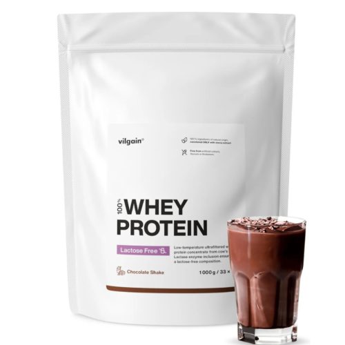 Vilgain Lactose Free Whey Protein laktózmentes fehérjepor 1000 g csokis shake