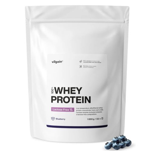 Vilgain Lactose Free Whey Protein laktózmentes fehérjepor 1000 g fekete áfonya