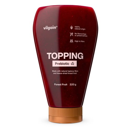 Vilgain Prebiotic Topping feltét magas rosttartalommal 350 g erdei gyümölcsök